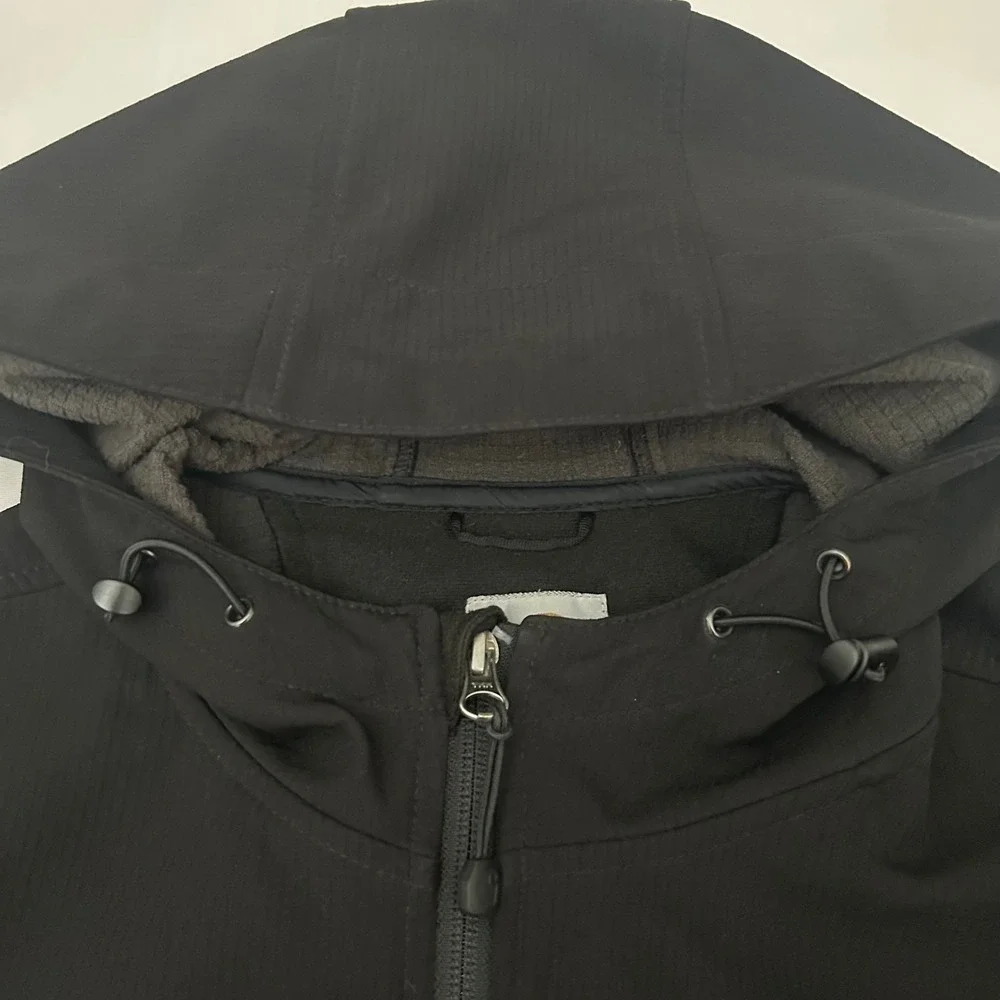 Carhartt Jacket Mens Medium Black J294 Hybrid‎ Quilted Softshell Hooded Full Zip